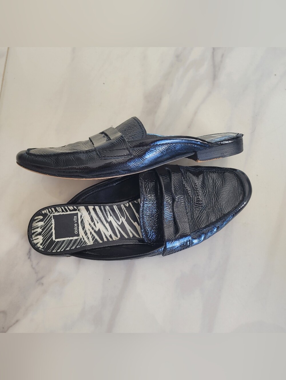 Dolce Vita Women 7.5 Black Patent Leather